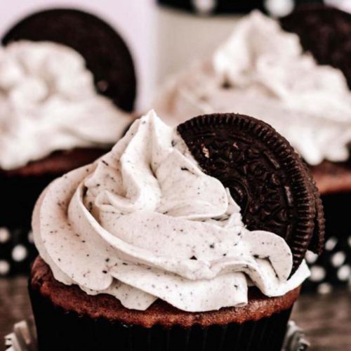 Easy Cupcakes – Best Frosted Oreo Cookies Cupcake Recipe – Desserts – Snacks – Kids Party Food
